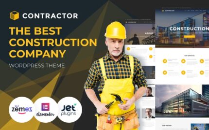 Kontraktor - Perusahaan Arsitektur & Konstruksi WordPress Elementor