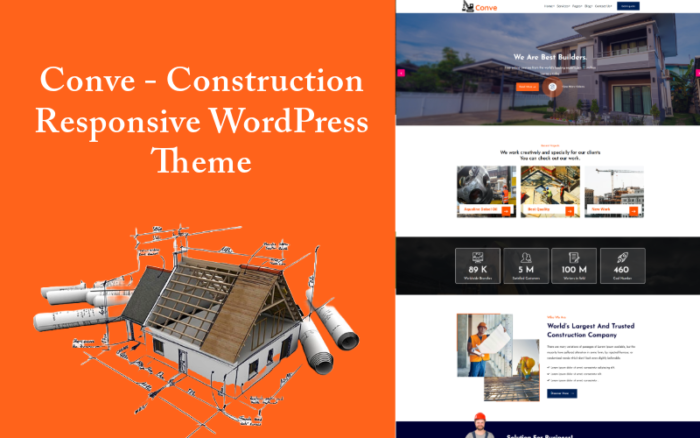 Conve - Construction Responsive WordPress Theme