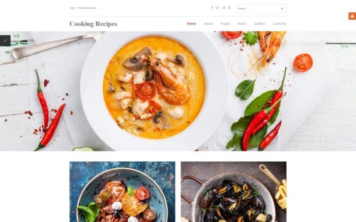 Template Joomla Responsif Resep Masakan