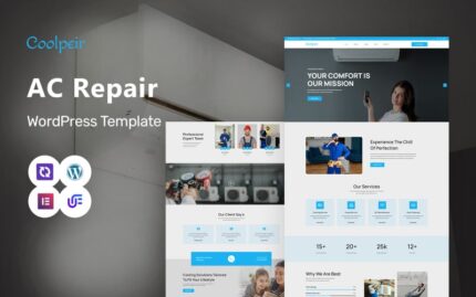 Coolpeir - Air Condition & Heating WordPress Elementor Theme