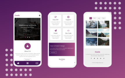 Cools - A Clean Mobile Template
