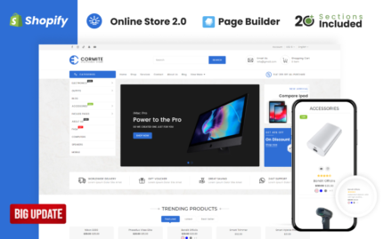 Cormite Electronics Store Shopify Theme