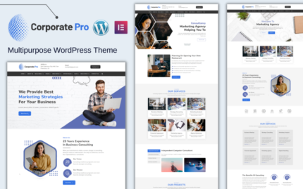 Corporate Pro – Multipage WordPress Theme using Elementor Builder