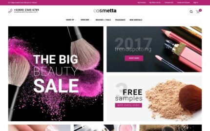 Cosmetta - Tema Magento Toko Kosmetik