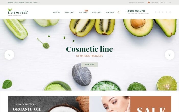 Cosmetti - Tema PrestaShop Toko Kosmetik