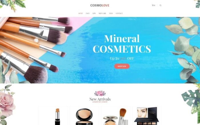 Cosmolove - Tema Elementor WooCommerce Toko Kosmetik