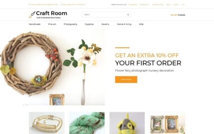 Craft Room - Handmade Responsive Stylish OpenCart Template