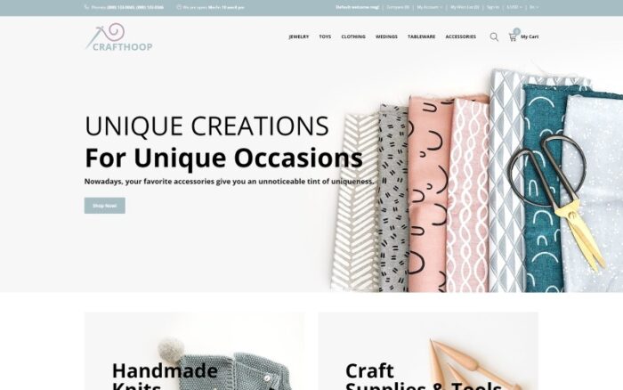 CraftHoop - Template OpenCart Buatan Tangan