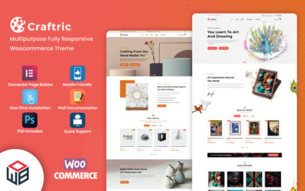 Craftric - Art Gallery, Painting Multipurpose eCommerce WordPress Template