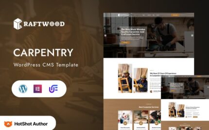 Craftwood - Carpentry And Handyman Woodworking WordPress Elementor Theme