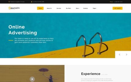 Creativity - Advertising Agency Multipage HTML5 Website Template