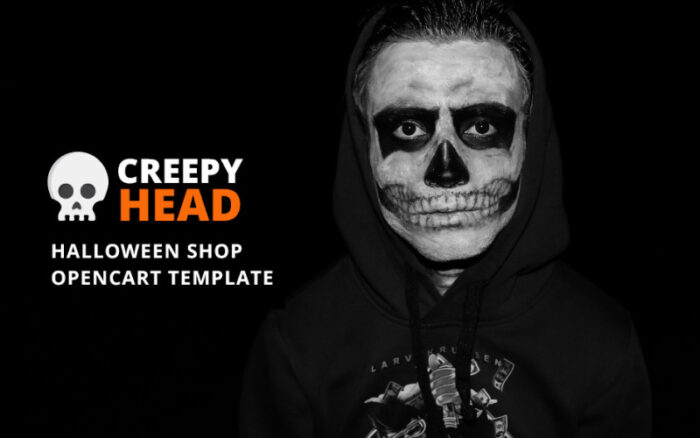 Kepala Menyeramkan - Template OpenCart Toko Halloween