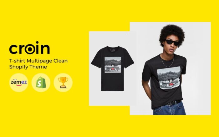 Croin - Tema Shopify Bersih Multihalaman T-shirt