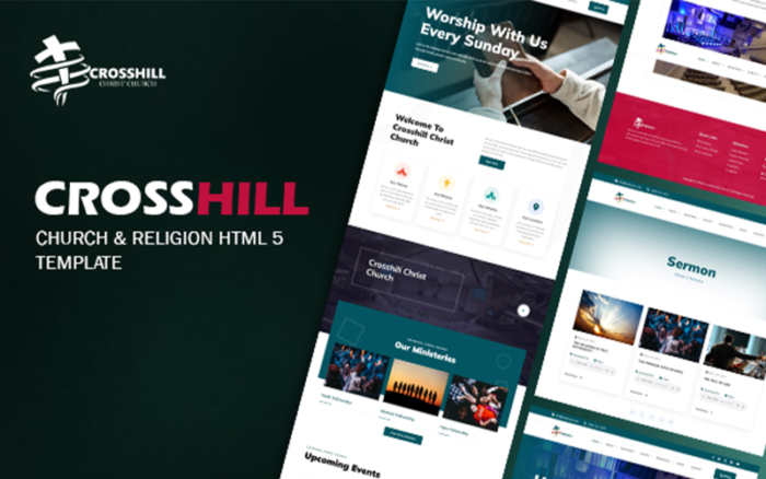 Crosshill - Templat Situs Web HTML5 Gereja dan Agama