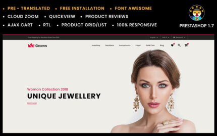 Crown Jewelry Store PrestaShop Theme