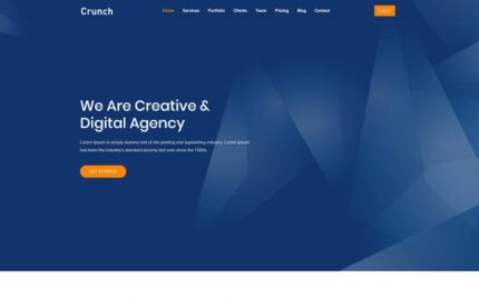 Crunch Landing Page Template