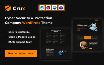 Crux – Tema WordPress Perusahaan Layanan & Perlindungan Keamanan Siber