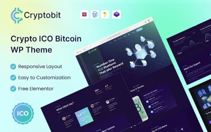 Cryptobit - Tema WordPress ICO