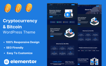 Cryptocurrency & Bitcoin WordPress Theme