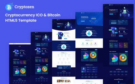 Template Situs Web HTML5 ICO Mata Uang Kripto & Bitcoin