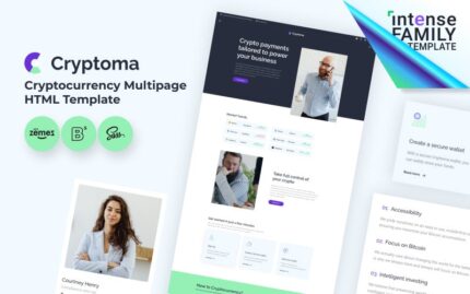 Cryptoma - Template HTML5 Situs Web Pertukaran Mata Uang Kripto