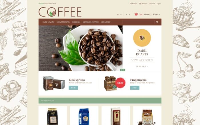 Tema Magento Secangkir Kopi