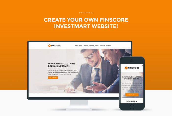 Finscore - Tema WordPress Responsif Konsultasi - Fitur Gambar 1