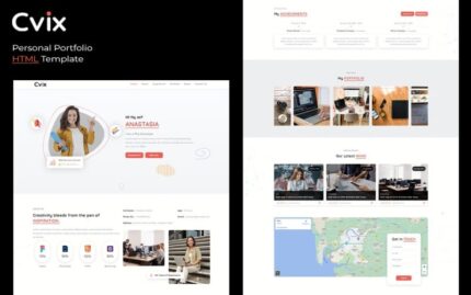 Cvix - Personal Portfolio HTML Template