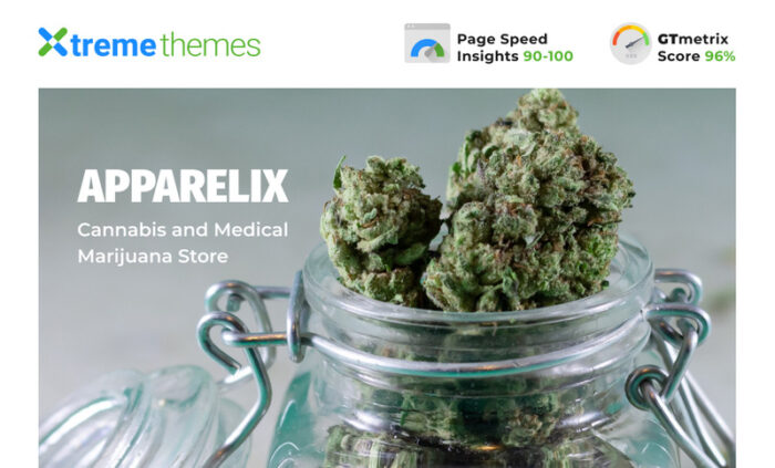 Tema Shopify Toko Ganja dan Mariyuana Medis Apparelix - Fitur Gambar 1