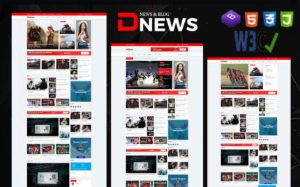 D-News Bootstrap 5 News &  Blog HTML Template