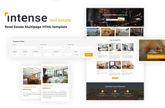 Intense - Template Situs Web HTML5 Real Estat - Fitur Gambar 2