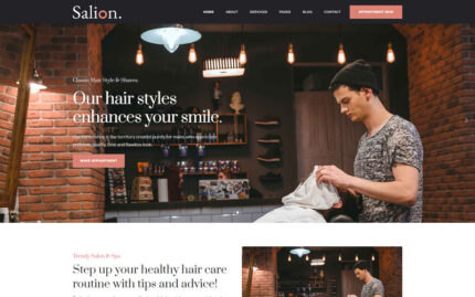 Template Html Salon Rambut & Kecantikan, Pangkas Rambut - Fitur Gambar 1