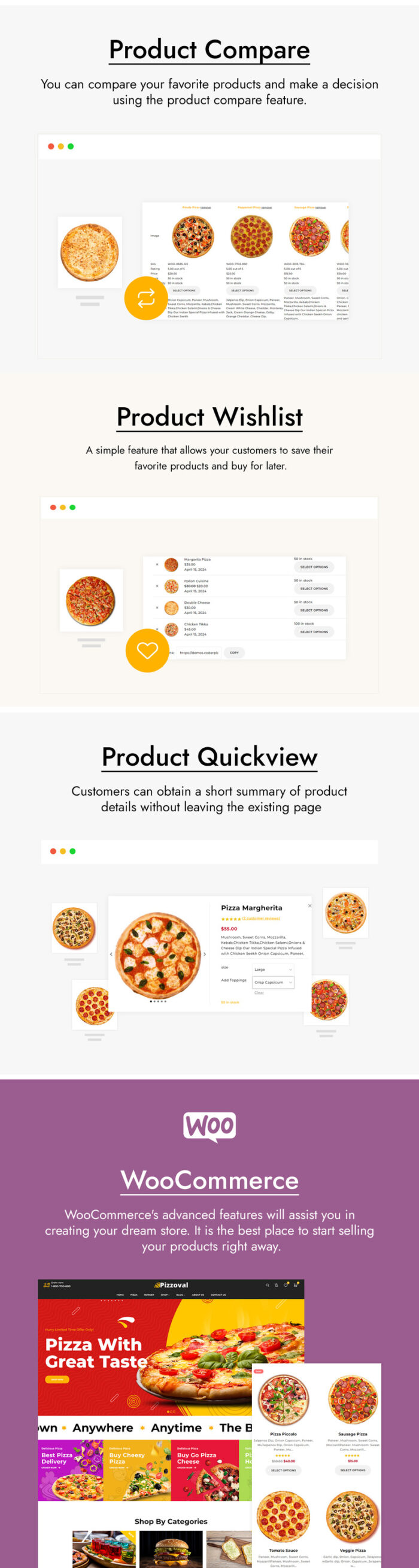Pizzoval - Tema WooCommerce Pizza, Makanan Cepat Saji & Restoran - Fitur Gambar 4