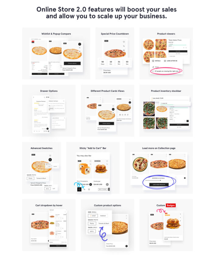 Dish Constructor - Tema Toko Online Responsif Makanan & Restoran 2.0 Shopify - Fitur Gambar 3