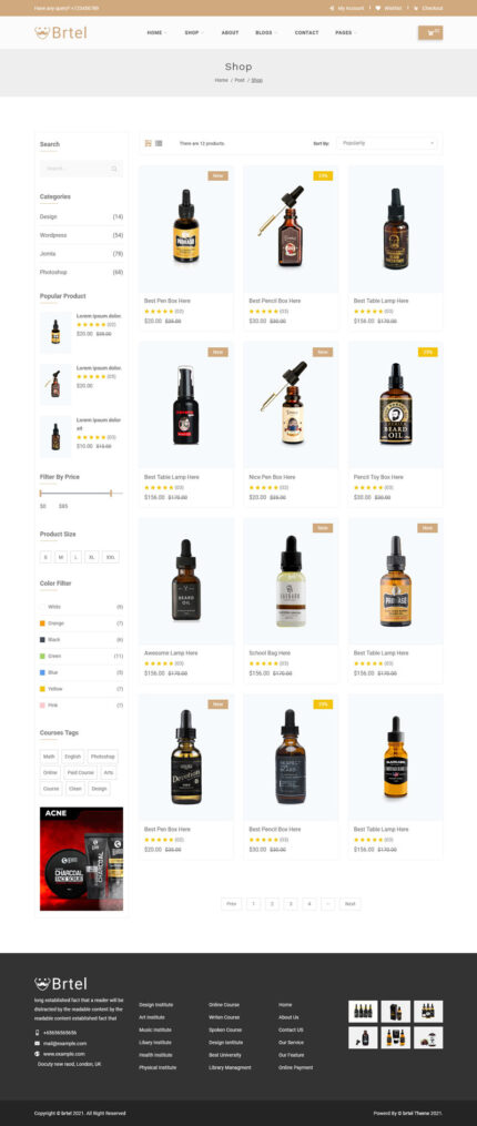 Brtel - Template Bootstrap 5 Beard Oil - Fitur Gambar 1