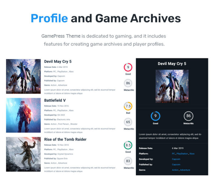 GamePress - Tema WordPress Berita Game - Fitur Gambar 5