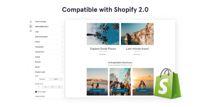 Tema Toko Online Shopify eCommerce Biro Perjalanan 2.0 - Fitur Gambar 2