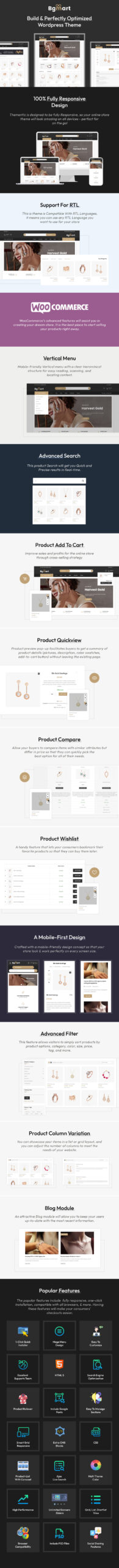 Bgmart - Tema Woocommerce Responsif untuk Perhiasan dan Aksesoris - Fitur Gambar 1