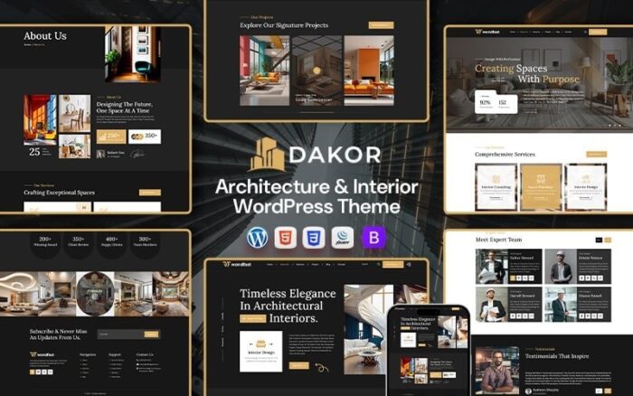 Dakor - Tema WordPress Arsitektur & Desain Interior