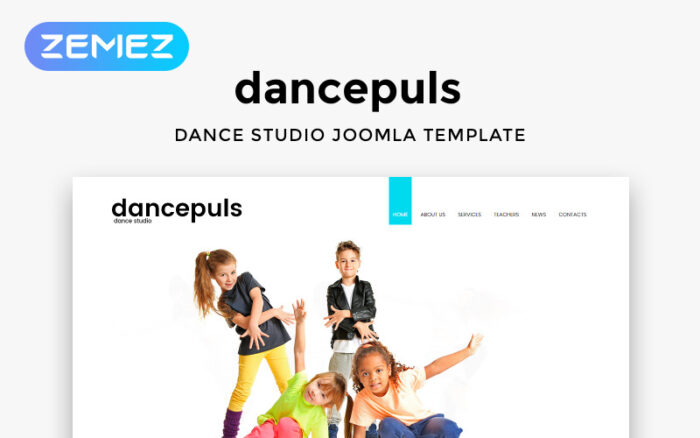 Dancepuls - Template Joomla Responsif Studio Tari yang Bersih