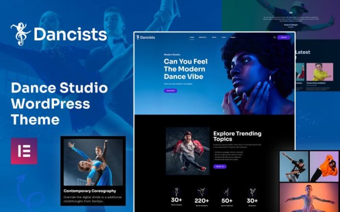 Dancists - Tema WordPress Akademi Tari dan Studio Tari