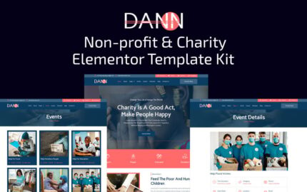 Dann - Non-profit & Charity Elementor Template Kit