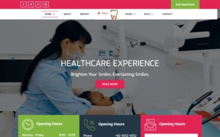 Dant - Dentist Medical Website Template