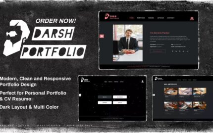 Darsh - Personal Creative Portfolio Template