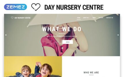 Day Nursery Centre - Kids Center Minimal HTML Bootstrap Website Template