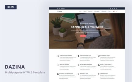 Dazina - Template Situs Web Bisnis & Agensi Serbaguna