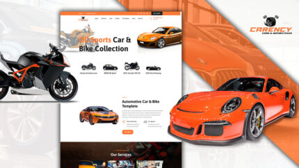 Template HTML5 Halaman Arahan Ruang Pamer Mobil Carency - Fitur Gambar 1