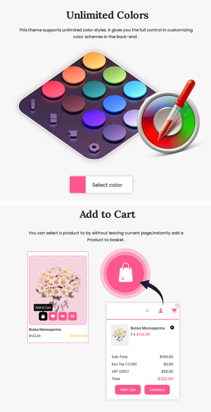 Flowerista - Template OpenCart 4.0.1.1 yang Elegan untuk Toko Bunga dan Butik E-Commerce - Fitur Gambar 4