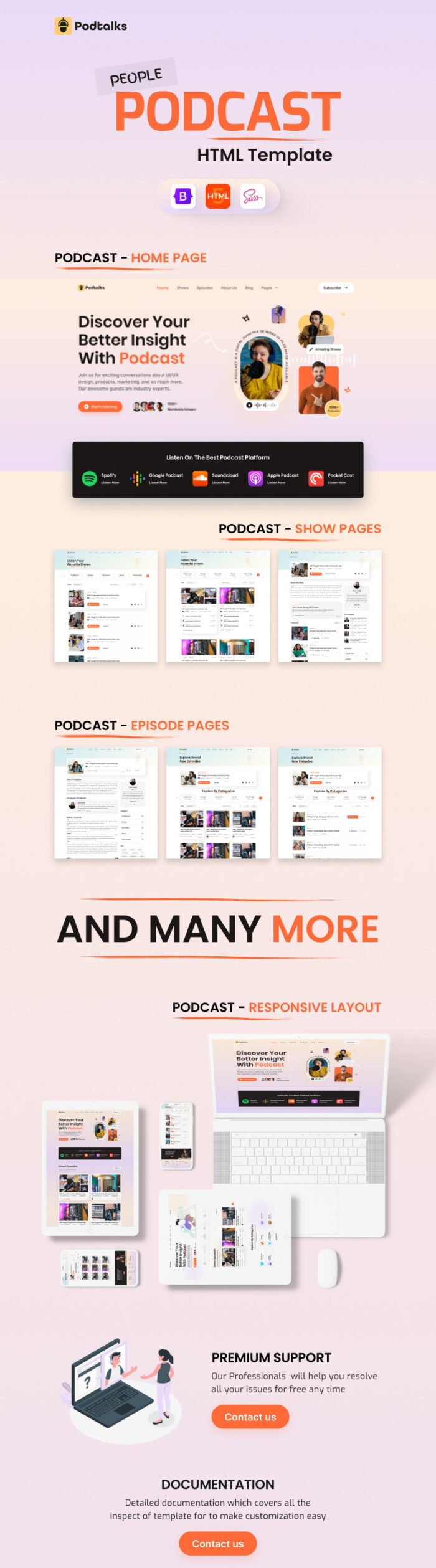 Podtalks - Template Situs Web HTML Podcast Premium - Fitur Gambar 1