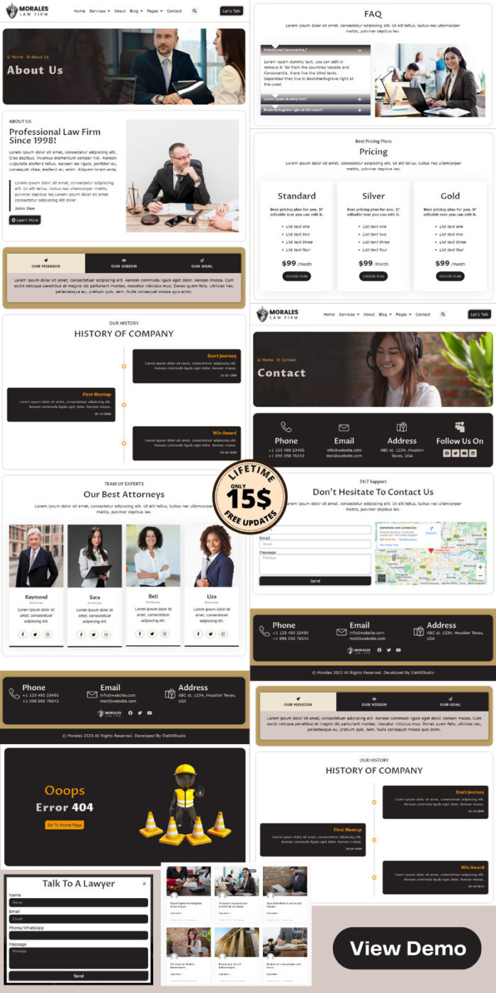 Morales - Firma Hukum, Pengacara, Konsultan & Advokasi Wordpress Elementor Template Kit - Fitur Gambar 2